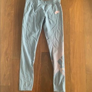 Grey and pink leggings